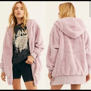 Free People Oversized Jacket/ Coat (Style: Turn up, Zip Off)